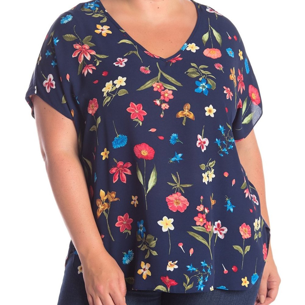 Philosophy Woman Republic Clothing Short Sleeve Blouse Size Plus 1x
